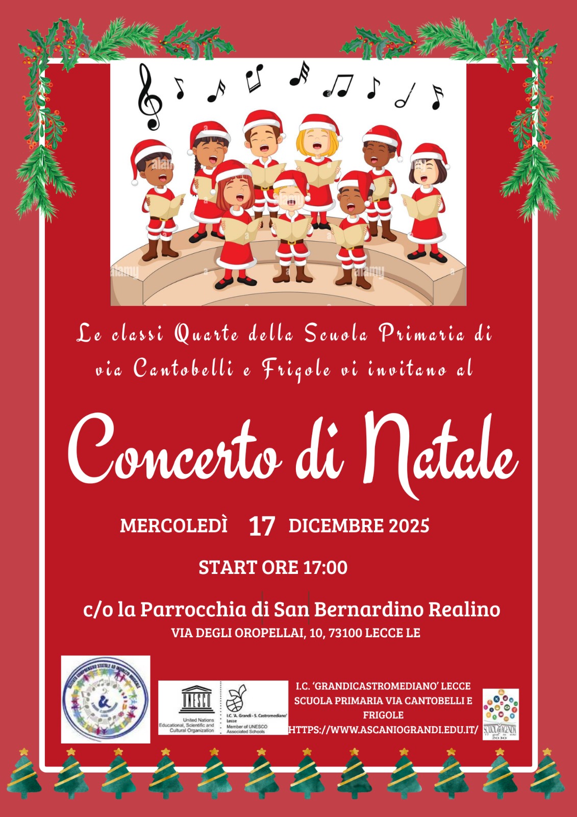 Concerto di Natale Classi Quarte Scuola Primaria_Mercoledì 17.12.25